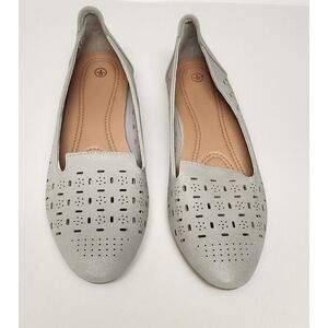 Rominz Womens Flats Shoes Comfortable Black PU Leather Ballet Flats 8/29